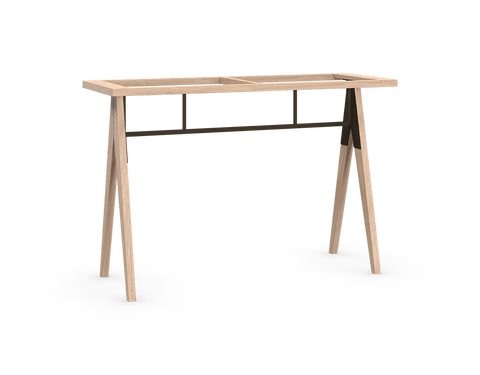 Coquo modular kitchen island in natural oak.